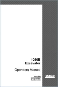 case 1080b 1995 operators manual, case manual, case 1080b