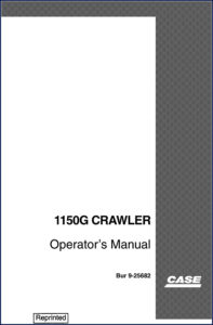 case 1150g 1997 operators manual, case manual, case 1150g