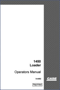 case 1450 1995 operators manual, case manual, case 1450
