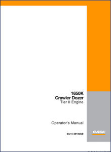 case 1650k 2004 operators manual, case manual, case 1650k