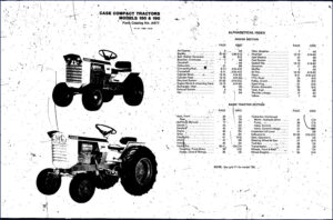 case 150, 190 1972 parts catalog, case parts catalog, case 150,