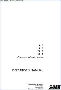 case 21f, 121f, 221f, 321f operators manual, case manual, case 21f,