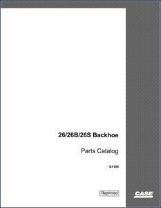 case 26, 26b, 26s 1975 parts catalog, case parts catalog, case 26,
