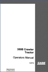 case 350b 1995 operators manual, case manual, case 350b