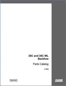 case 35c, 35c wl 1991 parts catalog, case parts catalog, case 35c,