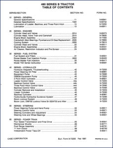 case 480b 1980 service manual, case service manual, case 480b