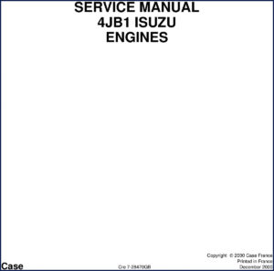 case 4jb1 2000 service manual, case service manual, case 4jb1