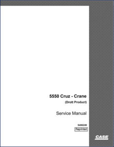 case 5550 cruz, case manual, case 5550
