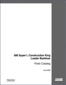 case 580 super l 1997 parts catalog, case parts catalog, case 580