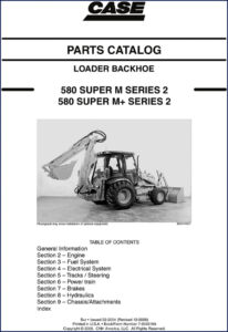 case 580 super m series 2, 580 super, case parts catalog, case 580