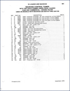 case 580ck 1979 parts catalog, case parts catalog, case 580ck