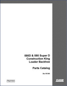 case 580d, 580 super d 1986 parts catalog, case parts catalog, case 580d,
