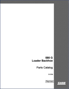 case 580g 1987 parts catalog, case parts catalog, case 580g