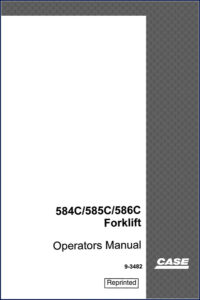 case 584c 585c 586c 1995 operators manual, case manual, case 584c