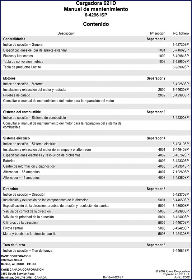 case 621d 2002 service manual, case service manual, case 621d