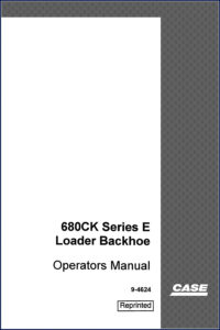 case 680ck series e 1995 operators manual, case manual, case 680ck