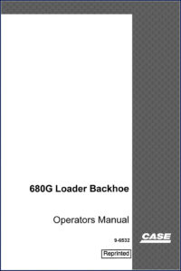 case 680g 1995 operators manual, case manual, case 680g