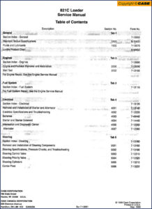 case 821c 1999 service manual, case service manual, case 821c