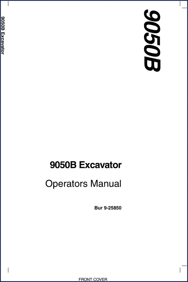 case 9050b 1995 operators manual, case manual, case 9050b