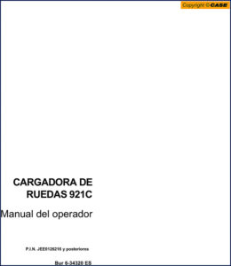 case 921c 2005 operators manual, case manual, case 921c