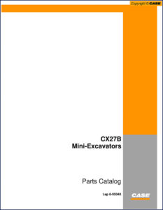 case cx27b 2007 parts catalog, case parts catalog, case cx27b