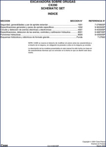 case cx290 2001 technical manual, case manual, case cx290
