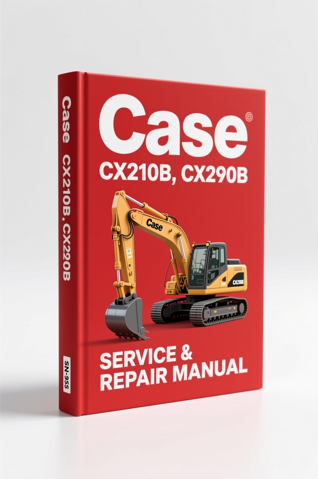case cx210b, cx290b 2007 diagnostics manual, case manual, case cx210b,