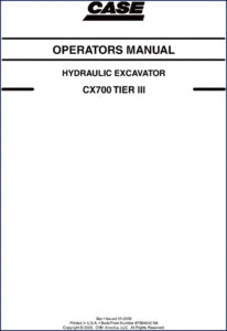case cx700 tier iii 2006 operators manual, case manual, case cx700