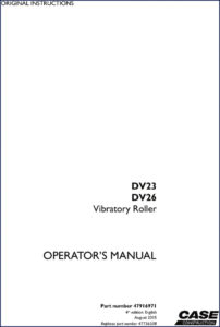 case dv23 dv26 2015 operators manual, case manual, case dv23
