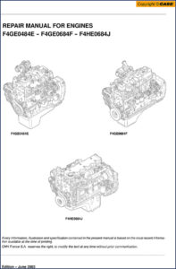 case f4ge0484e, f4ge0684f, f4he0684j 2003 repair manual, case repair manual, case f4ge0484e,