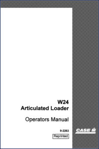 case ih w24 1995 operators manual, case ih manual, case ih ih