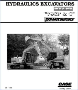 case poclain 788p, 788c 1996 training manual, case poclain manual, case poclain poclain
