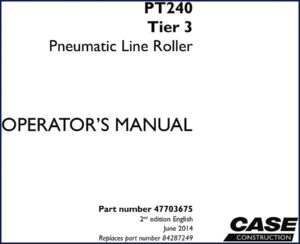 case pt240 2014 operators manual, case manual, case pt240