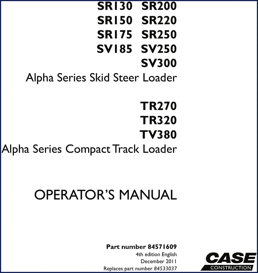 case sr130, case manual