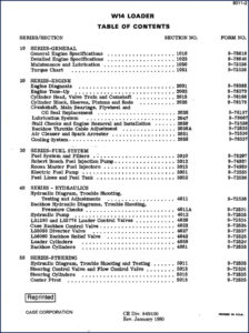 case w14 1980 service manual, case service manual, case w14