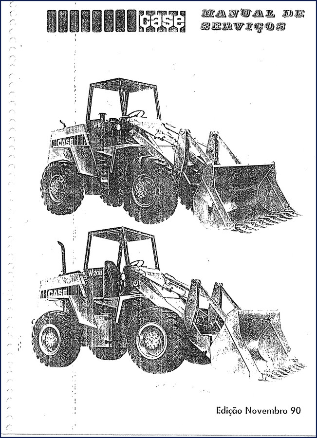 case w18, w20b 1990 service manual, case service manual, case w18,