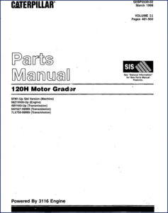 caterpillar 120h 1998 parts catalog, caterpillar parts catalog, caterpillar 120h