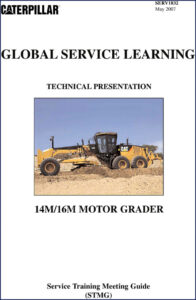 caterpillar 14m, 16m 2007 training manual, caterpillar manual, caterpillar 14m,