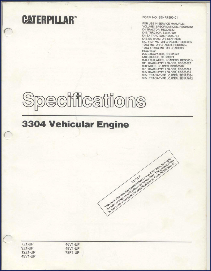 caterpillar d4, d4e, 112f, 120g, 225 service manual, caterpillar service manual, caterpillar d4,