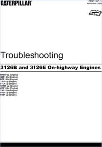 caterpillar 3126b 3126e troubleshooting manual, caterpillar manual, caterpillar 3126b