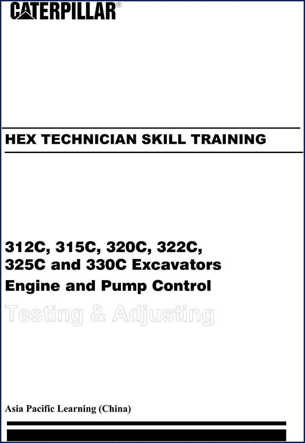 caterpillar 312c, manual, 312c