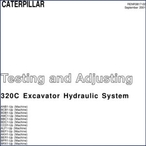 caterpillar 320c 2001 service manual, caterpillar service manual, caterpillar 320c