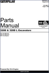 caterpillar 320d l 320d 2010 parts catalog, caterpillar parts catalog, caterpillar 320d