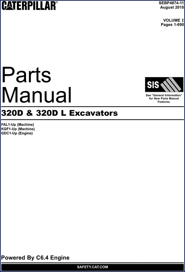 caterpillar 320d l 320d 2010 parts catalog, caterpillar parts catalog, caterpillar 320d