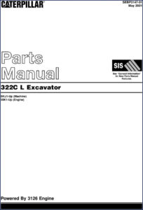 caterpillar 322c l 2001 parts catalog, caterpillar parts catalog, caterpillar 322c