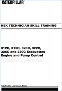 caterpillar 312c 315c 320c 322c 325c training manual, caterpillar manual, caterpillar 312c