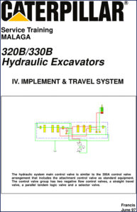 caterpillar 330b, 320b 1997 training manual, caterpillar manual, caterpillar 330b,
