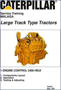 caterpillar 3400 1997 training manual, caterpillar manual, caterpillar 3400