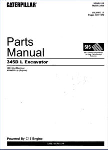 caterpillar 345d l 2008 parts catalog, caterpillar parts catalog, caterpillar 345d