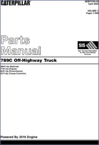 caterpillar 789c 2002 parts catalog, caterpillar parts catalog, caterpillar 789c